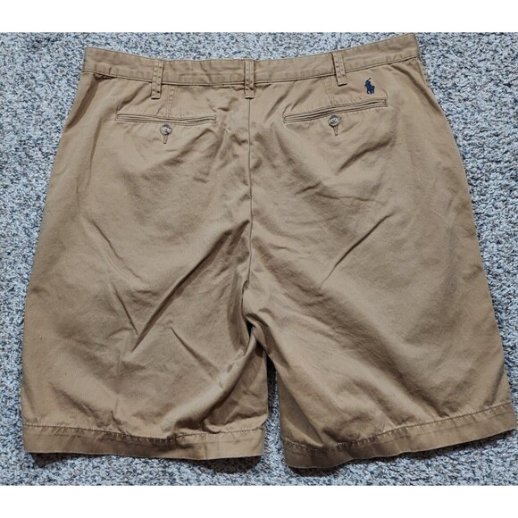 Polo Ralph Lauren Khaki Shorts Men's 38 Relaxed Fit Flat Front - Picture 4 of 6
